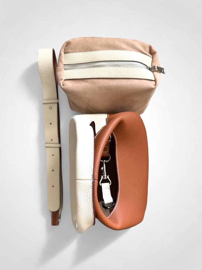 Cataleya - Bi-Colour Bag Desert Dune & Chiffon